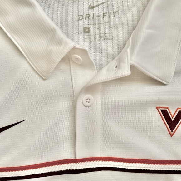 NWT Nike Dri-Fit Virginia Tech Polo - Picture 2 of 3